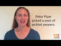 20170923 Topic Peter Piper Picked A Peck Of Pickled Peppers