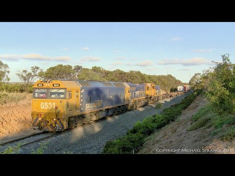 9101v Broad Gauge Mildura Containers - PoathTV Australian Trains & Railways
