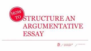 How to Structure an Argumentative Essay