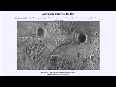 2021 February 27 - Perseverance Landing Site from Mars Reconnaissance Orbiter