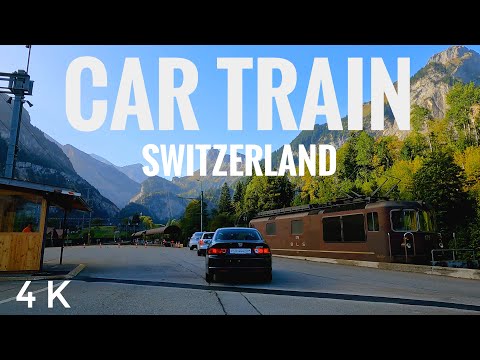 Switzerland Car Train! Lötschberg Car Train | Kandersteg to Goppenstein