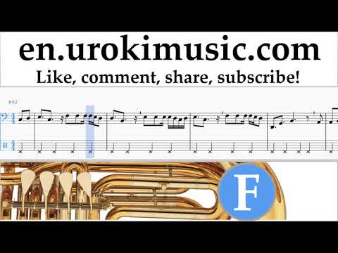 How to Play Tuba Clean Bandit - Rockabye ft Sean Paul Anne-Marie Tabs Part#2 um-i352