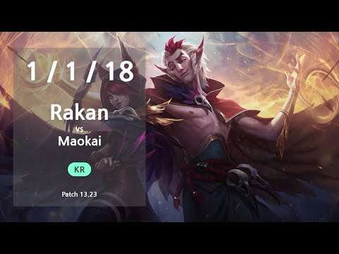 Rakan Support vs Maokai - KR GrandMaster Patch 13.23
