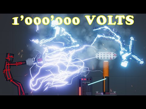 Buff Humans Electrical Experiments in People Playground - People Playground 1.21.3