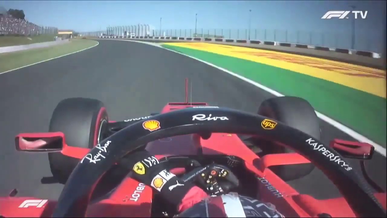 CHARLES LECLERC HOLDS MIRROR ON AT 300KPH THROUGH 130R