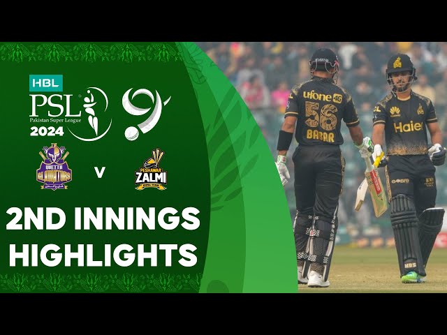 2nd Innings Highlights | Quetta Gladiators vs Peshawar Zalmi | Match 2 | HBL PSL 9 | M1Z2U