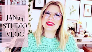 JAN24 Studio Vlog | Resolution: Positive Vibes!