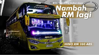 Download lagu Hino RM 280 ABS Ke-7‼️Rilis Kembali Dari Po.Subur Jaya 'Bumblebee' | Dari Karoseri Adi Putro mp3