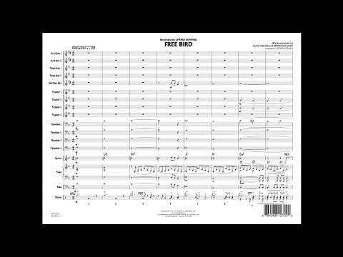 Free Bird arranged by Roger Holmes