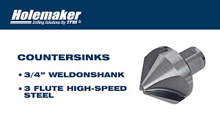 Holemaker Countersinks - Weldon Shank