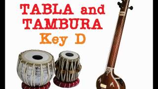 TANPURA and TABLA  for Hindustani and Carnatic Music key D 30 min