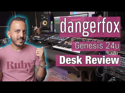 Dangerfox Genesis 24u - Black Studio Mixing Desk including Monitor, mount and speaker stands. image 26