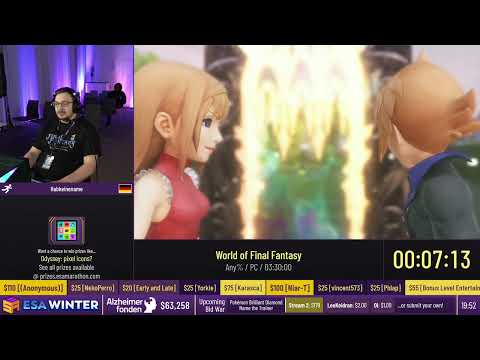World of Final Fantasy [Any%] by Habkeinename - #ESAWinter23
