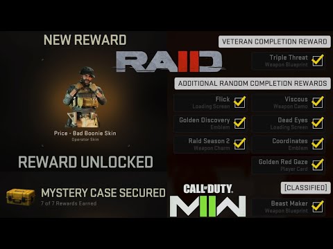 Raid EP02 Veteran Completition Guide🔓Price Skin&Classified Blueprints