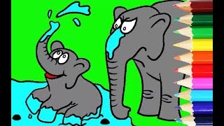 75 Koleksi Gambar Mewarnai Hewan Gajah Terbaru