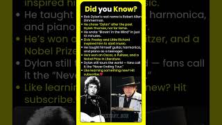 Did you know? Bob Dylan’s real name is Robert Allen Zimmerman.