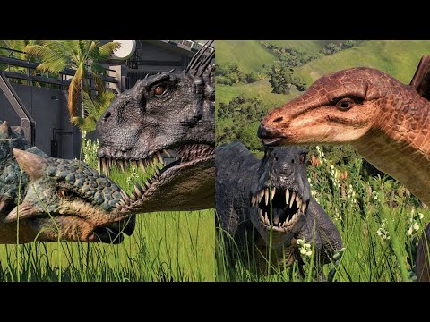 SCORPIOS REX VS PIERCE AND BUMPY: Camp Cretaceous - Jurassic World Evolution 2