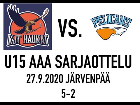 (HD) KJT Haukat vs. Pelicans (U15 AAA sarjaottelu, 27.9.2020 Järvenpää, 5-2)