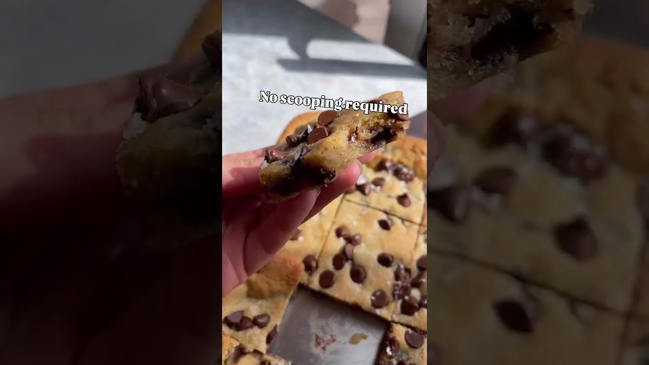 These Cookie Bars are next-level soft, chewy, and gooey — basically your favorite chocolate chip