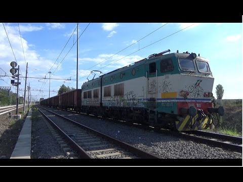 E655.188 sul MRS 67402 Pomezia - Cavatigozzi, in partenza da Pomezia