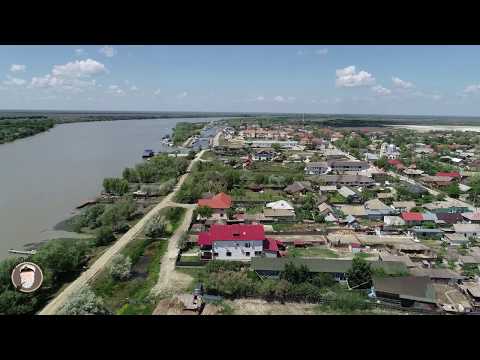 Sfantu Gheorghe Delta Dunarii vedere aeriana 2019 - Saint George Danube Delta. End of Danube Delta