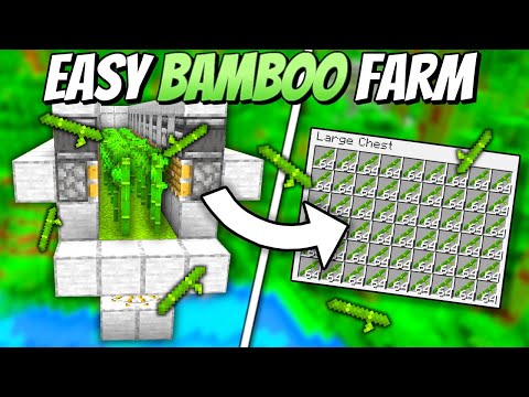 Automatic Bamboo Farm - Minecraft 1.20+ Tutorial