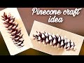 How To Use Pine Cone For Home Decor Pine Cone Decoration DIY Pine Cone Tree Easy Pinecone Craft