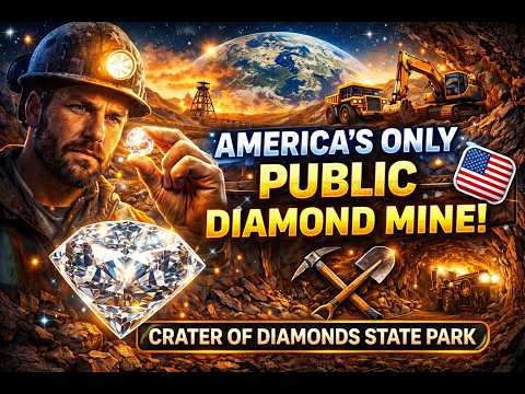 America’s Only Public Diamond Mine — Inside Crater of Diamonds State Park | Hidden Treasures of USA