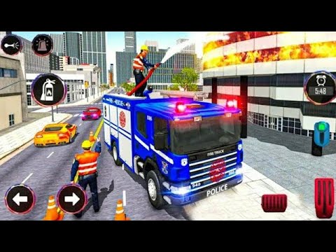 Police Emergency Fire Truck Driving Simulator 2021 | Firefighter Game – Android Gameplay