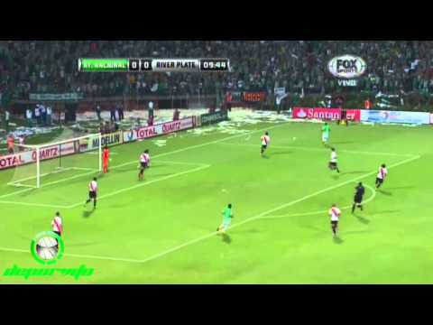 Ruiz tuvo la primera. Atlético Nacional 0-0 River Plate