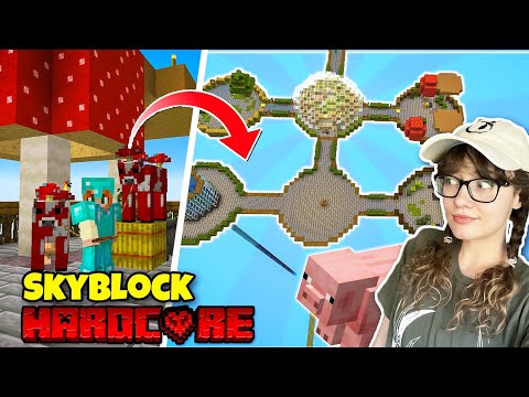 I Built a Floating Zoo in Minecraft Skyblock, but it's Hardcore #10