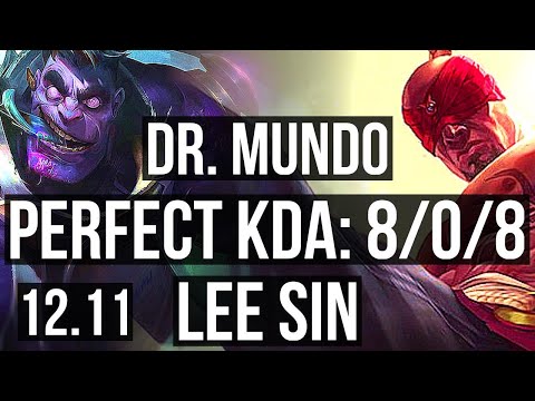 DR. MUNDO vs LEE SIN (TOP) | 8/0/8, 6 solo kills, Legendary | EUW Diamond | 12.11