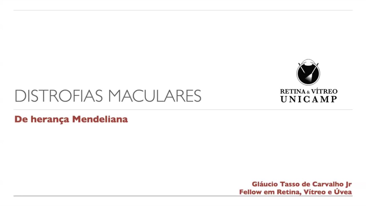Retina e Vítreo (08/08/2024) - Distrofias Maculares de Herança Mendeliana