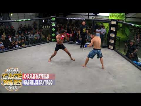 11 California Cage Wars Jan.07.2018   Charles Mayfield VS Gabriel De Santiago