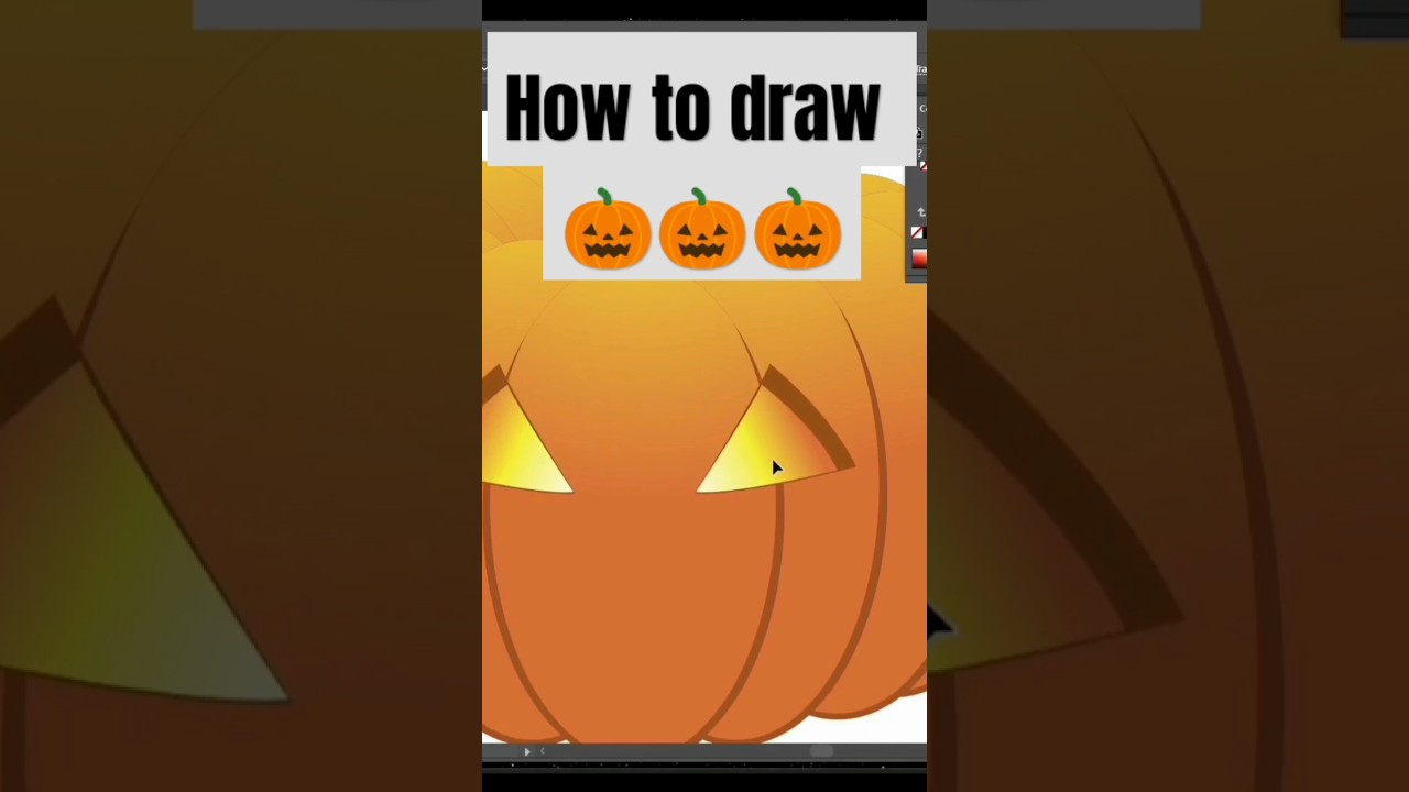 Halloween Pumpkin Illustration 🎃 #vector #halloween #illustrator #art #drawing