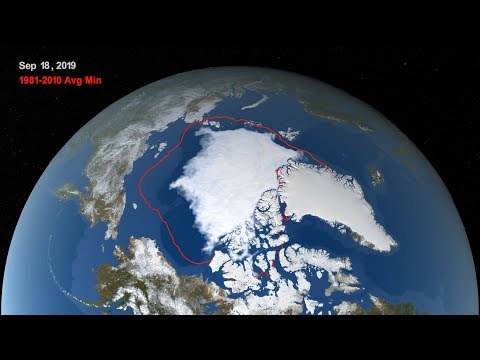 Arctic Sea Ice Reaches 2019 Minimum Extent Video