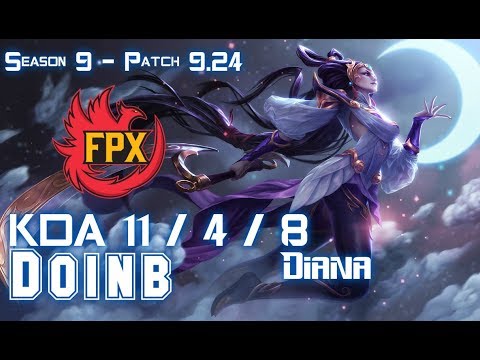 FPX Doinb DIANA vs YASUO Mid - Patch 9.24 KR Ranked