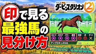 「ダビスタ2」攻略 最強の印の見分け方｜黒ポッチ4つでG1・4勝止まりの理由。印は「入厩までの能力」、取り捨ては成長型×入厩時期で