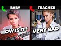 BABY VIRTUOSO pretends to be a BEGINNGER on LESSON | BEST REACTIONS OF ALL TIME