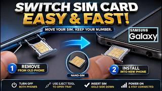 How to Transfer Mobile SIM Card from Old Samsung Galaxy Phone to Another New One (Verizon T-Mobile)