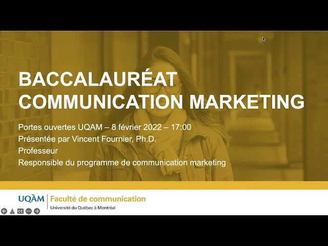 Étudier en communication marketing à l’UQAM