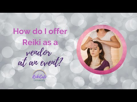 How do I offer Reiki as a vendor at an event?