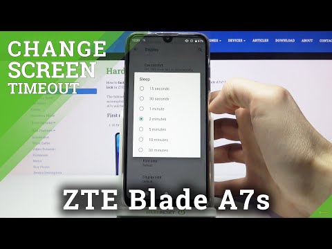How to Change Screen Timeout in ZTE Blade A7s
