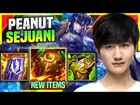 PEANUT PICKS SEJUANI WITH NEW ITEM SUNFIRE AEGIS! - LGD Peanut Plays Sejuani Jungle vs Graves!