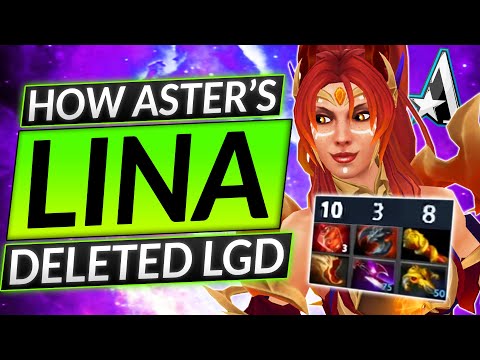 How TEAM ASTER DELETED PSG LGD - TI 2022 LINA DOMINATION - Dota 2 Guide