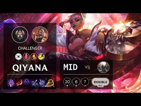 Qiyana Mid vs Pantheon - KR Challenger Patch 10.7
