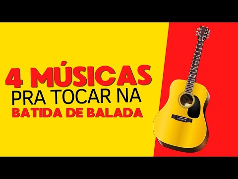 4 Musicas no Violão Pra Tocar Com a Mesma Batida de Balada em 6 por 8 - Aula de Violão