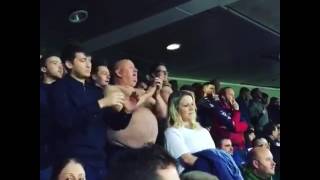 Tango man singing about Adam Lallana at Wembley last night... "He loves a banana".