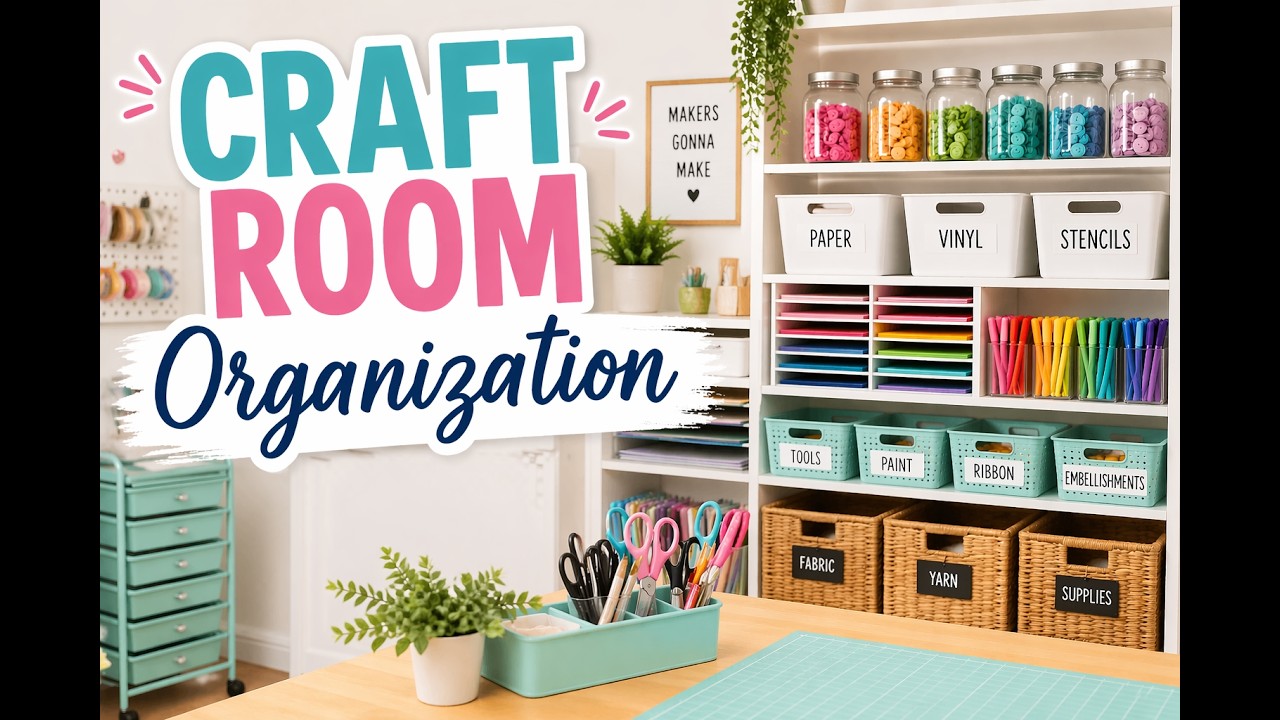 Craft Room Organization - How I manage the chaos