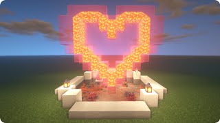 How to build Heart Lava Fountain - Minecraft Tutorial! [ Girl Builder Pachimarik ]